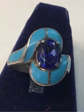 Sterling KL Ring
